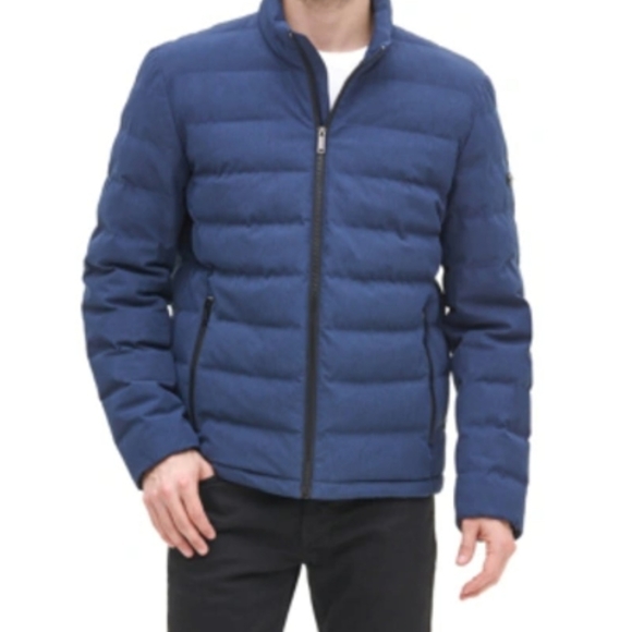 DKNY XXL Puffer jacket in heather blue
